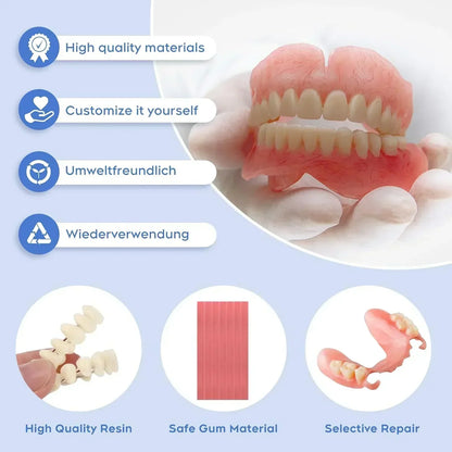 ✨Ends Today: 70% OFF!  ⏰HazyGalaxy TM Medical Full Denture with Strong Suction ✅  (Made and Shipped from the USA🍀)