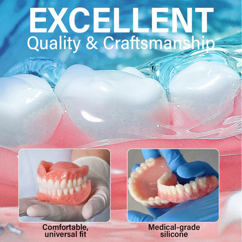 ✨Ends Today: 70% OFF!  ⏰HazyGalaxy TM Medical Full Denture with Strong Suction ✅  (Made and Shipped from the USA🍀)