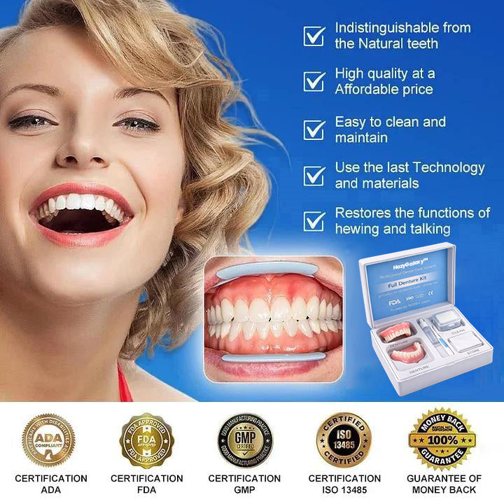 HazyGalaxy™ Custom-Fit Dentures ⏰ ENDS TODAY   70% OFF | Smile with Confidence