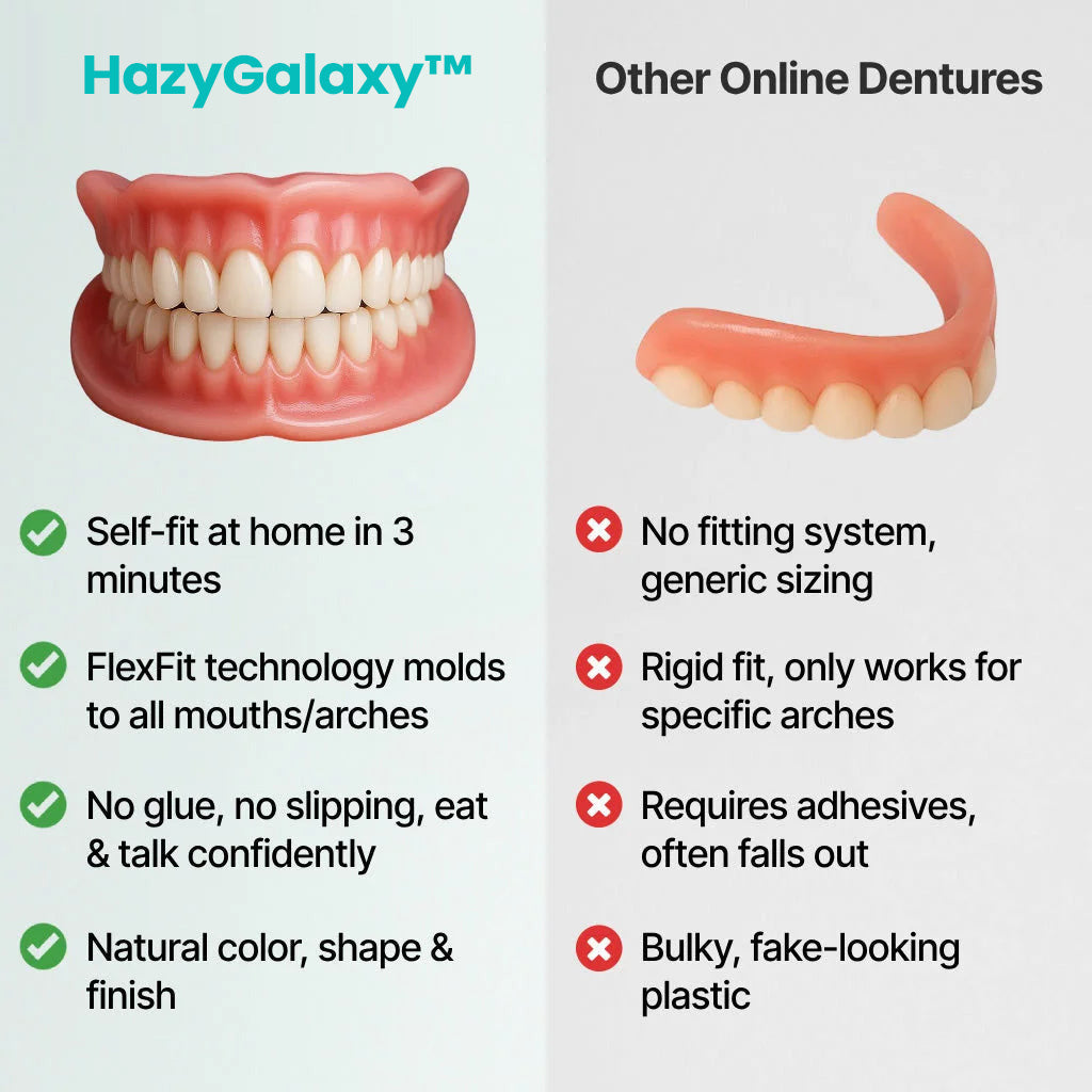 HazyGalaxy™ Custom-Fit Dentures ⏰ ENDS TODAY   70% OFF | Smile with Confidence